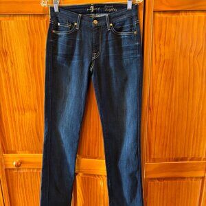 7 For All Mankind Kimmie Straight Leg Size 28